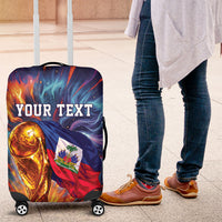 Personalized World Football 2026 Afro Haiti Luggage Cover Les Grenadiers Trophy Flag Art