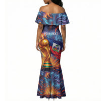 Personalized World Football 2026 Afro Haiti Mermaid Dress Les Grenadiers Trophy Flag Art