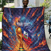 Personalized World Football 2026 Afro Haiti Quilt Les Grenadiers Trophy Flag Art