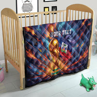 Personalized World Football 2026 Afro Haiti Quilt Les Grenadiers Trophy Flag Art