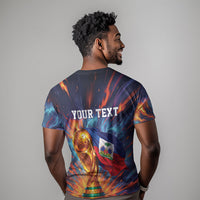 Personalized World Football 2026 Afro Haiti T shirt Les Grenadiers Trophy Flag Art