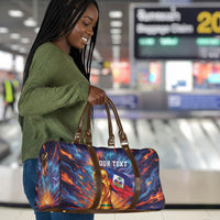 Personalized World Football 2026 Afro Haiti Travel Bag Les Grenadiers Trophy Flag Art