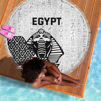World Football 2026 Egypt Beach Blanket Pharaohs Hieroglyphs Pride White Version