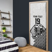 Custom World Football 2026 Egypt Door Cover Pharaohs Hieroglyphs Pride White Version