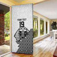 Custom World Football 2026 Egypt Door Cover Pharaohs Hieroglyphs Pride White Version