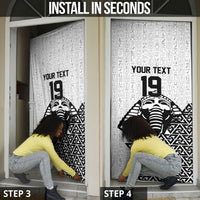 Custom World Football 2026 Egypt Door Cover Pharaohs Hieroglyphs Pride White Version