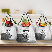 World Football 2026 Egypt Grocery Bag Pharaohs Hieroglyphs Pride White Version