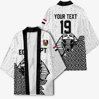 Custom World Football 2026 Egypt Kimono Pharaohs Hieroglyphs Pride White Version