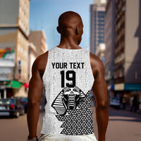 Custom World Football 2026 Egypt Men Tank Top Pharaohs Hieroglyphs Pride White Version