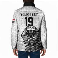 Custom World Football 2026 Egypt Padded Jacket Pharaohs Hieroglyphs Pride White Version