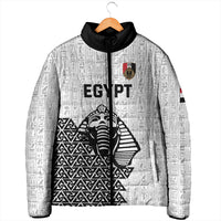 Custom World Football 2026 Egypt Padded Jacket Pharaohs Hieroglyphs Pride White Version
