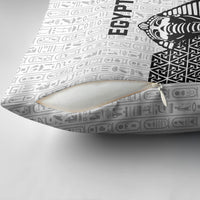 World Football 2026 Egypt Pillow Cover Pharaohs Hieroglyphs Pride White Version