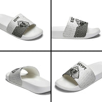 World Football 2026 Egypt Slide Sandals Pharaohs Hieroglyphs Pride White Version