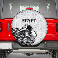 World Football 2026 Egypt Spare Tire Cover Pharaohs Hieroglyphs Pride White Version