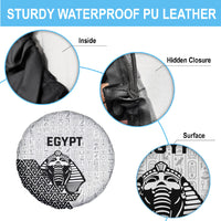 World Football 2026 Egypt Spare Tire Cover Pharaohs Hieroglyphs Pride White Version