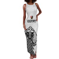 Custom World Football 2026 Egypt Tank Maxi Dress Pharaohs Hieroglyphs Pride White Version