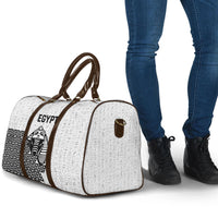 World Football 2026 Egypt Travel Bag Pharaohs Hieroglyphs Pride White Version