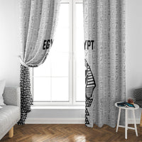 World Football 2026 Egypt Window Curtain Pharaohs Hieroglyphs Pride White Version