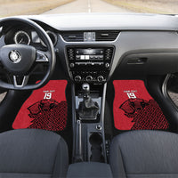 Custom World Football 2026 Egypt Car Mats Pharaohs Hieroglyphs Pride Red Version