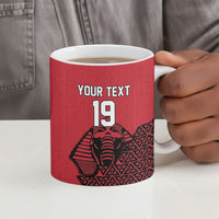 Custom World Football 2026 Egypt Ceramic Mug Pharaohs Hieroglyphs Pride Red Version