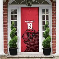 Custom World Football 2026 Egypt Door Cover Pharaohs Hieroglyphs Pride Red Version