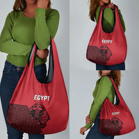 World Football 2026 Egypt Grocery Bag Pharaohs Hieroglyphs Pride Red Version