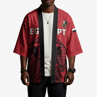 Custom World Football 2026 Egypt Kimono Pharaohs Hieroglyphs Pride Red Version