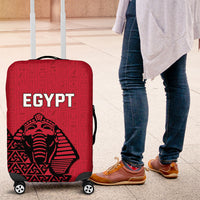 World Football 2026 Egypt Luggage Cover Pharaohs Hieroglyphs Pride Red Version
