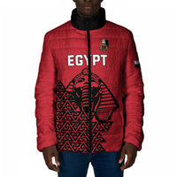 Custom World Football 2026 Egypt Padded Jacket Pharaohs Hieroglyphs Pride Red Version