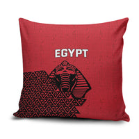 World Football 2026 Egypt Pillow Cover Pharaohs Hieroglyphs Pride Red Version