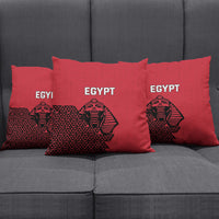 World Football 2026 Egypt Pillow Cover Pharaohs Hieroglyphs Pride Red Version