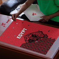 World Football 2026 Egypt Puzzle Pharaohs Hieroglyphs Pride Red Version