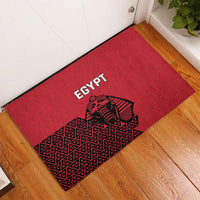 World Football 2026 Egypt Rubber Doormat Pharaohs Hieroglyphs Pride Red Version
