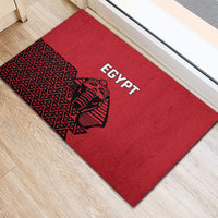 World Football 2026 Egypt Rubber Doormat Pharaohs Hieroglyphs Pride Red Version