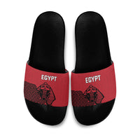 World Football 2026 Egypt Slide Sandals Pharaohs Hieroglyphs Pride Red Version