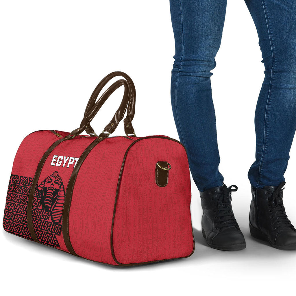 World Football 2026 Egypt Travel Bag Pharaohs Hieroglyphs Pride Red Version