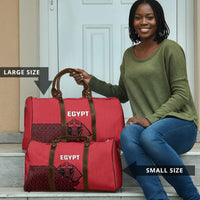 World Football 2026 Egypt Travel Bag Pharaohs Hieroglyphs Pride Red Version