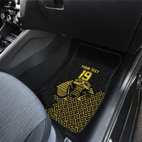 Custom World Football 2026 Egypt Car Mats Pharaohs Hieroglyphs Pride Black Version