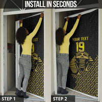 Custom World Football 2026 Egypt Door Cover Pharaohs Hieroglyphs Pride Black Version