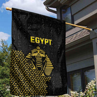 World Football 2026 Egypt Garden Flag Pharaohs Hieroglyphs Pride Black Version