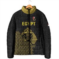 Custom World Football 2026 Egypt Padded Jacket Pharaohs Hieroglyphs Pride Black Version