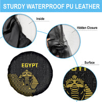 World Football 2026 Egypt Spare Tire Cover Pharaohs Hieroglyphs Pride Black Version
