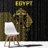 World Football 2026 Egypt Window Curtain Pharaohs Hieroglyphs Pride Black Version