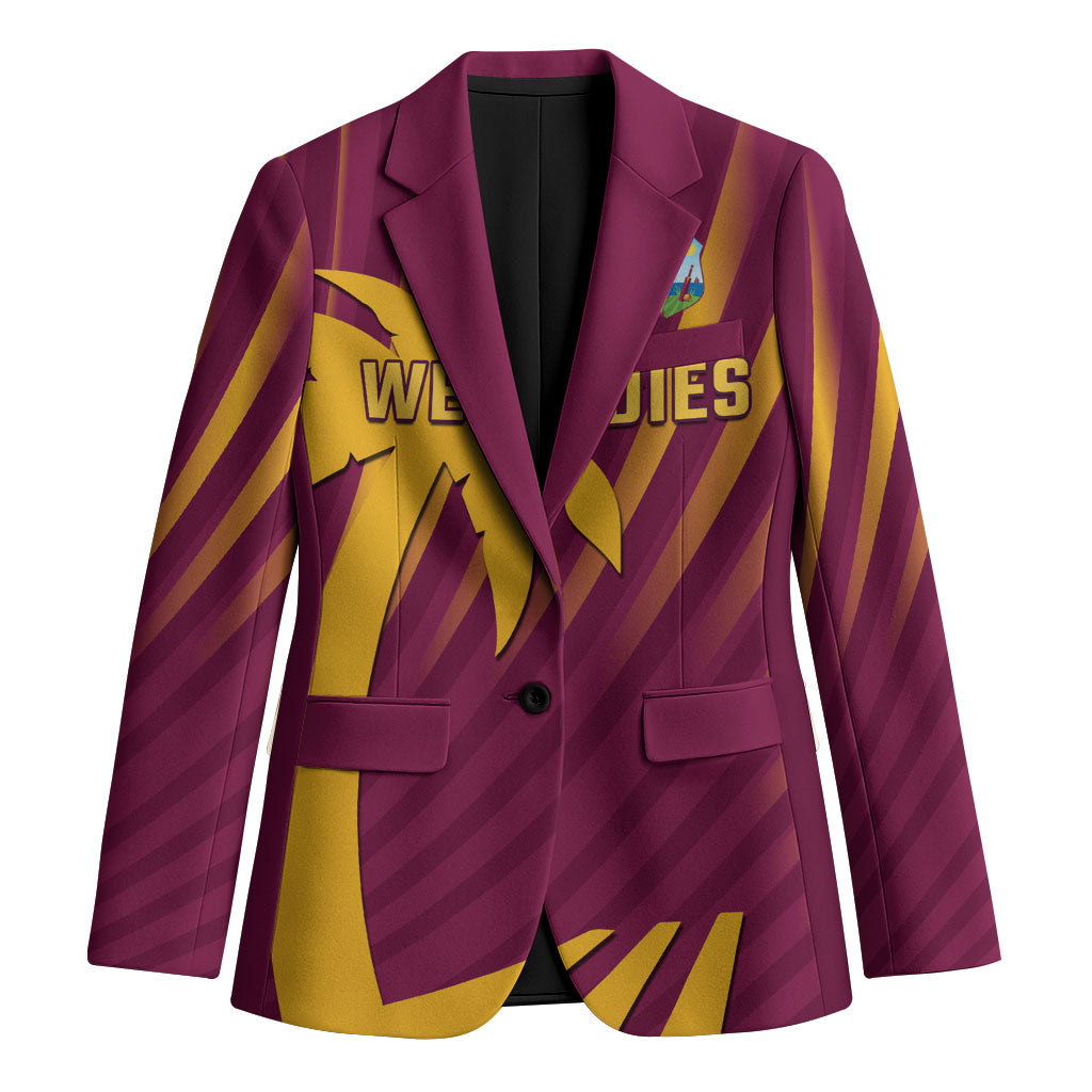 Custom West Indies Cricket Blazer Palm Tree Sunburst Glory