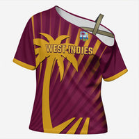 Custom West Indies Cricket Cross Shoulder Shirt Palm Tree Sunburst Glory