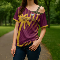 Custom West Indies Cricket Cross Shoulder Shirt Palm Tree Sunburst Glory
