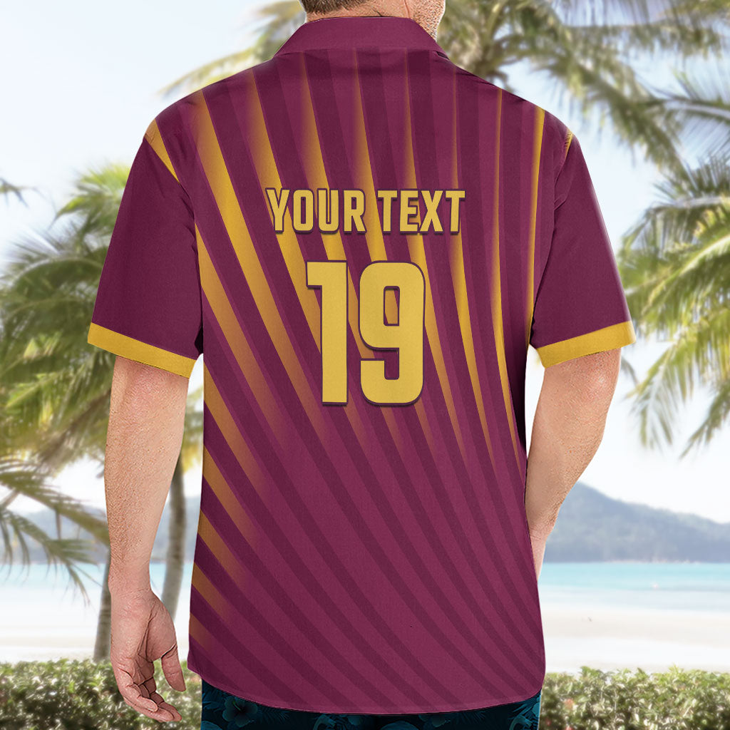 Custom West Indies Cricket Hawaiian Shirt Palm Tree Sunburst Glory