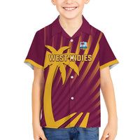 Custom West Indies Cricket Hawaiian Shirt Palm Tree Sunburst Glory