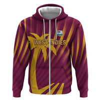 Custom West Indies Cricket Hoodie Palm Tree Sunburst Glory