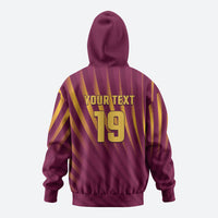 Custom West Indies Cricket Hoodie Palm Tree Sunburst Glory